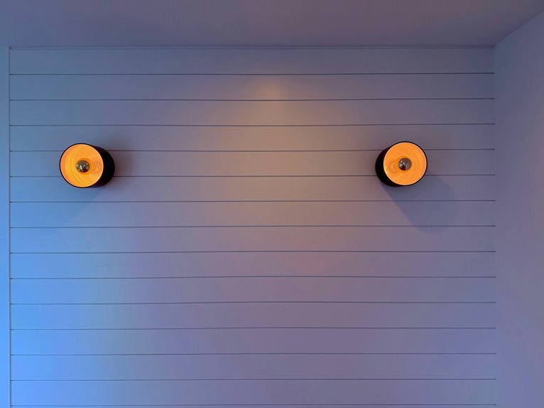 eight wall light placements