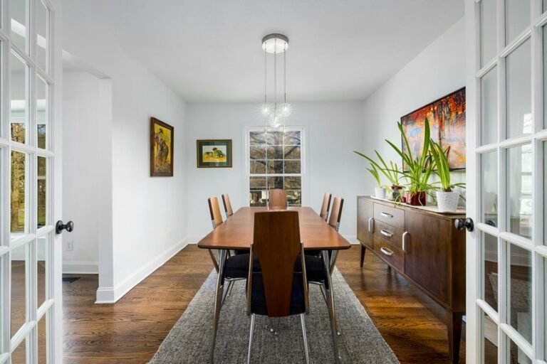 elegant layered dining illumination