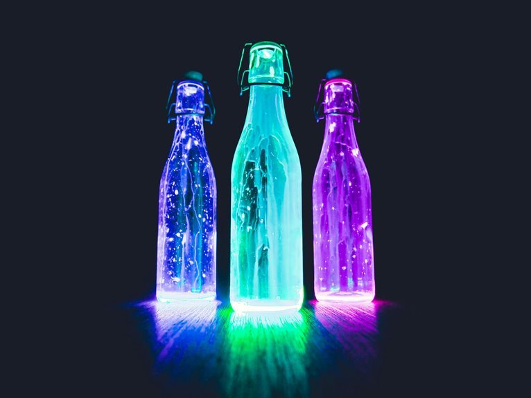vibrant electric neon glow